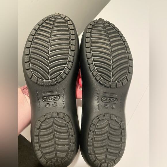 CROCS Brand Kadee Sling Back Ballet Flats Black Women's Size 10 - Picture 4 of 5